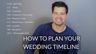 How to put together a WEDDING TIMELINE!