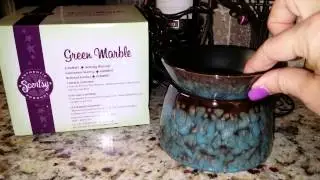 Green Marble Scentsy Element Warmer
