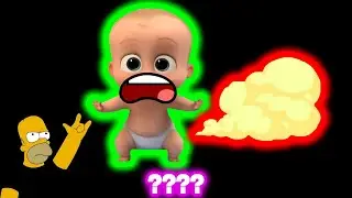 Baby Boss Farts & Gomer Screaming Different Sound Variations in 57 Seconds