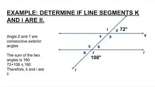 Consecutive Interior and Exterior angle