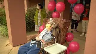Mercy resident Babe celebrates 100th Birthday on September 9, 2020 in San Rafael, CA (short)