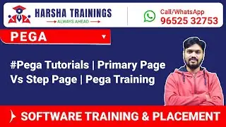 #Pega Tutorials | Primary Page Vs Step Page |  Pega Training| Call Whatsapp +91-9652532753