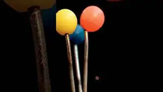 What happens if three straight pins are heated? #shorts #closeup #asmr