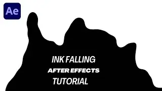 Ink Falling - No Plugins - After Effects Tutorial