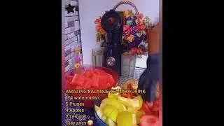 AMAZING BALANCE HEALTHY DRINK, WATERMELON PRUNE APPLE LEMON JUICE 