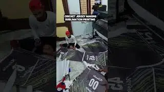 Cricket Jersey Making Sublimation Printing Factory #cricket #kabbadi #sportswear