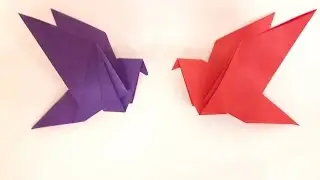 How to make a Paper Flapping bird? (easy)