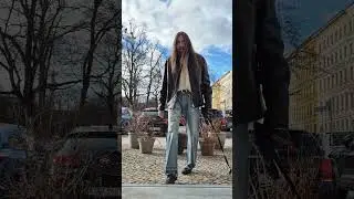 #menstyle #fitcheck #metalhead #metalfamily #beard #longhairmen #leatherjacket #fashion