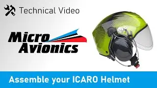 Fitting your MicroAvionics  paramotor PPG headset to an Icaro helmet.