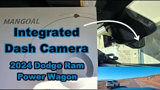 Интегрированная камера Mangoal Dash Camera для Dodge Ram 2500 Power Wagon 2024 года. Распаковка, ...
