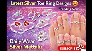 “Latest Silver Toe Ring Designs 💍 | Daily Wear Silver Mettalu Designs | Trending Now” #silvertoering
