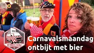 Chagrijnige verslaggever ontbijt om 9 uur op carnavalsmaandag