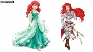 Disney Princesses As Medieval Warriors