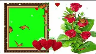 Wedding Green Screen Effects /green photo frame background video 2021