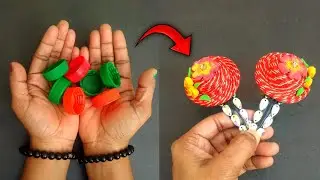 Easy Diy Plastic Bottle Cap Hair Clips Making | How to make a mini hat | bottle cap recycling ideas