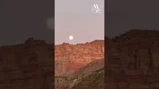 When the moon meets the canyons Zion National Park | Utah sky is a journey for the senses & the soul
