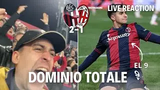 BOLOGNA - MILAN 2-1 - SUPERIORI IN TUTTO! - STADIO LIVE REACTION