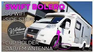 Swift&nbsp;Motorhome&nbsp;- FM/DAB Antenna, 5G Wifi, Front Side Steps&nbsp;& Drinks Holder Accesorry Upgrades!