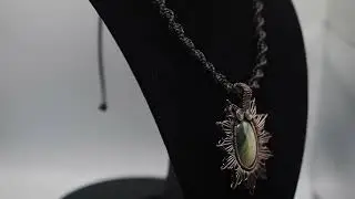 Original, Charming, and Reversible Wave Jasper and Copper Pendant 2