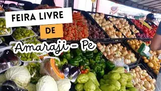 Feira livre de Amaraji - PE hoje 06/09/2025