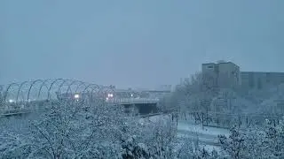 Blizzard Snow Storm Bucharest Romania🥾👖👔🎒🌬🌨❄⛄☃🏙🇷🇴🌍🇪🇺💪🏻