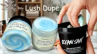 Lush Dupe Ocean Salt Scrub DIY for Refreshing Face & Body Exfoliation with Recipe