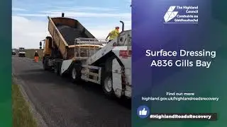 #HighlandRoadsRecovery - Surface Dressing A836 Gills Bay, Caithness