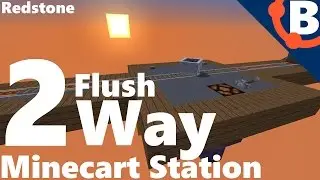 Super Fancy 2 Way Minecart Station | Redstone 1.11.2