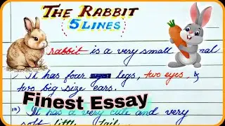 5 lines on Rabbit in english | write short paragraph on rabbit | short note on rabbit | rabbit essay