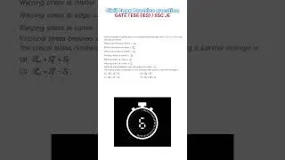 Civil engineering previous year gate question for practice
