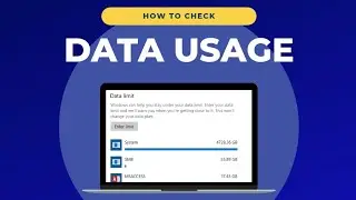 How To Check Data Usage in Windows 11 | Set Data Limit in Windows 11