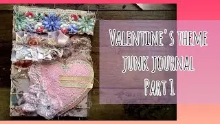 How to make boho Valentine's theme junk journal | journal cover tutorial | boho needs