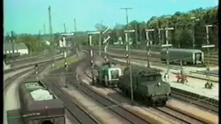 betriebsamer Bahnhof Plattling am 6.5.88-Verkehr am Nachmittag-