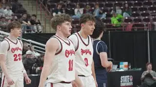 Highlights: Owyhee beats Lake City 77-46 for third state title in four years
