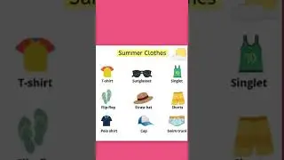 Summer Clothes name in English | Teacher Muhammad Rahim Shakeel |