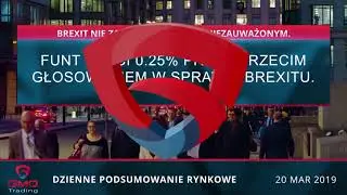 GMOTrading PO -Dzienne podsumowanie rynkowe -20-03-19