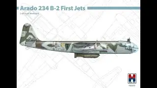 Hobby 2000 1:48 Arado 234 B-2 First Jets #48009 EX Hasegawa