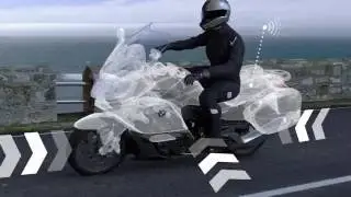 How does the BMW Intelligent Emergency Call work on motorcycles