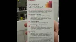 Внешний обзор женских витаминок GNC Women`s Ultra Mega 90 таблеток . ProteinHouse.net