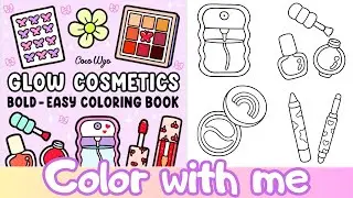 ASMR Coloring for Sleep 🌙 Calm Marker Sounds | No Talking | Clow cosmetics by Coco Wyo 