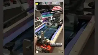 Impress&atilde;o na sacola pl&aacute;stica m&aacute;quina semi autom&aacute;tica #silksmaq #sacola #silkscreen #serigrafia