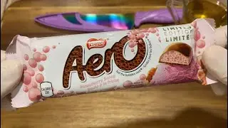 [ASMR] AERO STRAWBERRY SCOOP Candy Bar