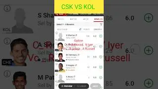 CSK VS KOL Dream 11 team | today match prediction| ipl match 2023 #dream11 #csk #dreamteam #ipl2023
