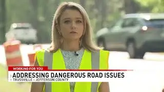 City of Trussville addressing 'dangerous' deteriorating shoulder on Service Road