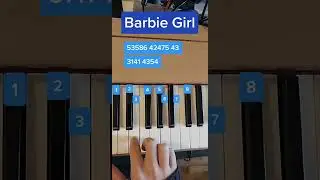 BARBIE GIRL PIANO TUTORIAL
