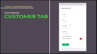 How To Add Customer On Shuppendi App