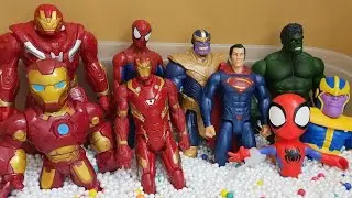 16. Avengers Toys Thanos Iron Man vs Spider Man Thor Vs Captain America Red Hulk Hulk Smash