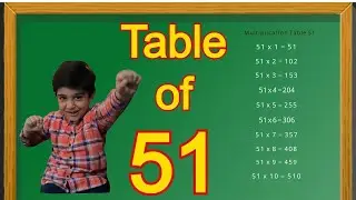 Big Challenge  / TABLE  Of 51 /learning Vlog BY HAMDAN WALI