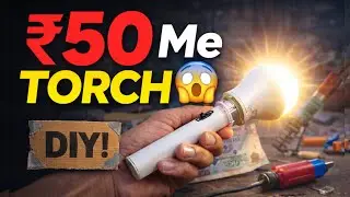 ₹50 Powerful Torch Light 😱 || DIY Torch Light At Home #diy #youtube 