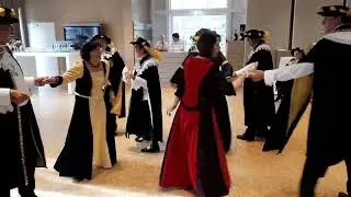 Historischer Tanz Chapeloise Rittergilde Stromberg auf der Stromburg Er&ouml;ffnung Heimattage 01.10.2022